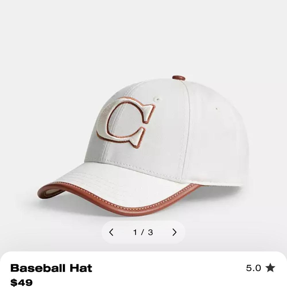 NWT Coach Baseball Cap